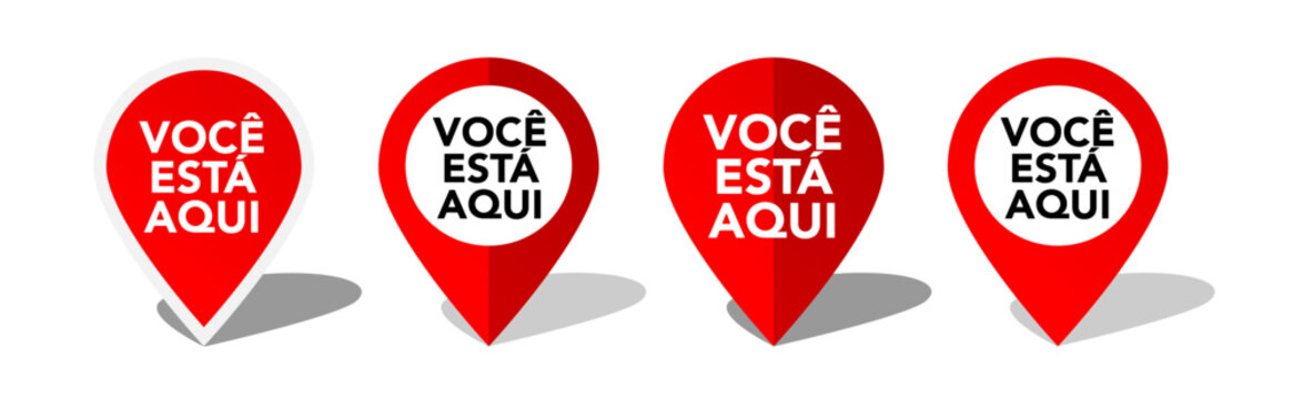 Voc&ecirc; est&aacute; Aqui, You are here in Portuguese