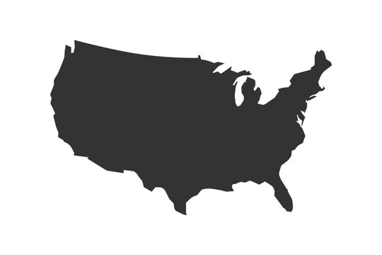 USA Vector Shape Isolated