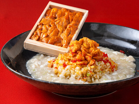 ウニのあんかけ炒飯