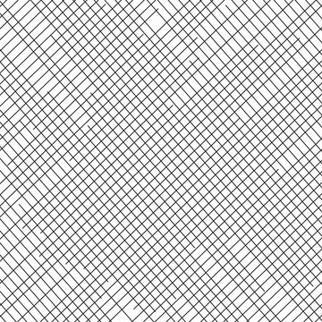 Monochrome Diagonal Grid Crosshatch Line Vector Pattern
