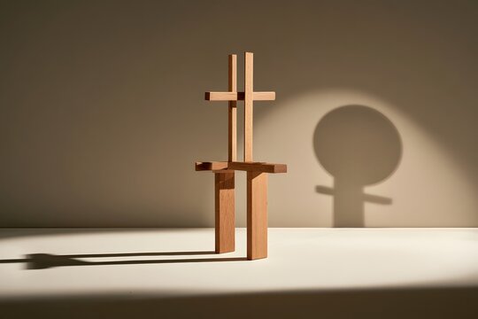 Objekt und Schatten als Symbol f&uuml;r Wahrnehmung, Perspektive und unterschiedliche Sichtweisen