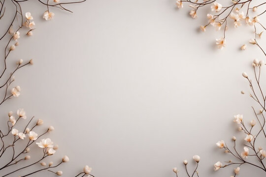 frame of pine cones