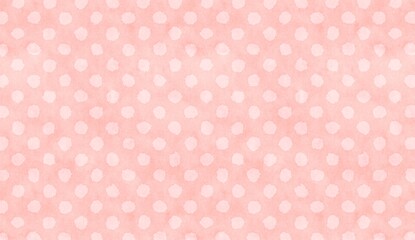 Pastel pink watercolor polka dot seamless pattern background illustration © Hendra Susanto0311