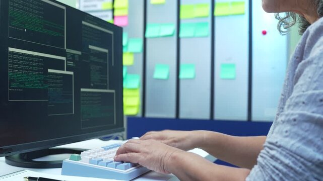 IT team leader training software developer in AI and coding.