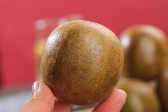 Luo Han Guo Monk Fruit Studio Photography Collection - Fresh Guilin Seasonal Fruit Hand Display
