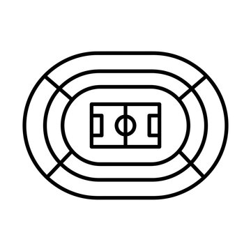 sports arena line icon