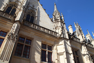 gothic hall (courthouse) in rouen in normandy in france  © frdric