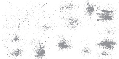 Obraz premium Grunge Spray Paint Stains and Ink Marks Collection for Punk Street Art and Stencil Graphics