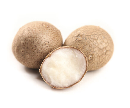 Fresh Chinese Yam Tubers with Cross Section - Healthy Root Vegetable from Hebei Province