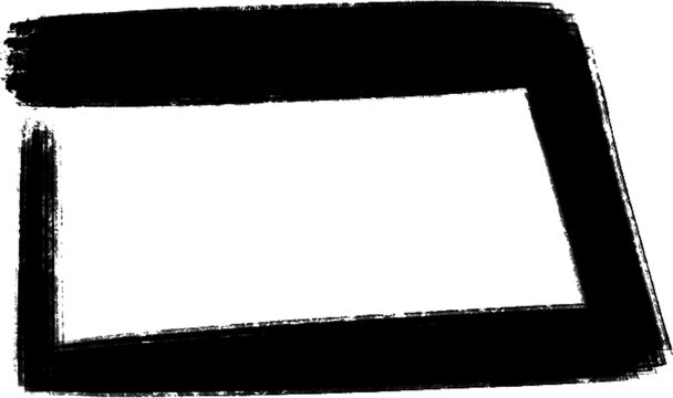 Brush Stroke Hand Drawn Frame Border 