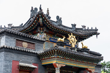 Fototapeta premium Five Pagodas Temple Hohhot - Traditional Chinese Buddhist Architecture