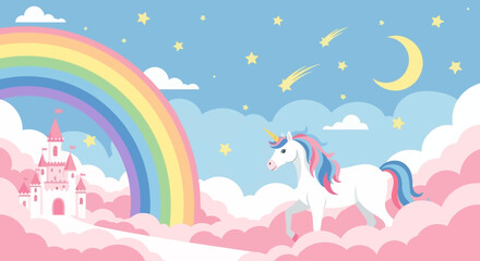 Naklejka premium Whimsical vector illustration featuring creative elements and playful characters in a modern flat design style on a clean white background for artistic web projects.