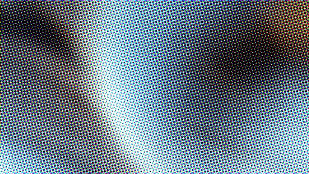 Abstract halftone background with blue gradient, retro comic book texture, vintage print pattern for graphic design Vibrant halftone gradient background