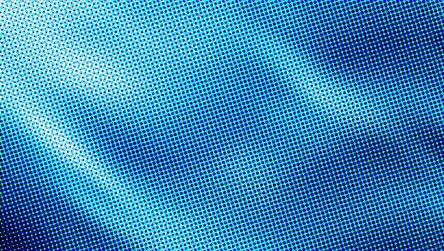 Blue halftone pattern background, retro comic book texture, abstract pop art gradient backdrop Vibrant halftone gradient background