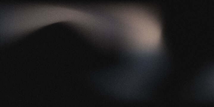 Dark black abstract smoky background with soft gray and warm beige haze, diffused light, deep shadows and atmospheric fog, cinematic texture for horror, mystery, thriller, fantasy and dramatic designs