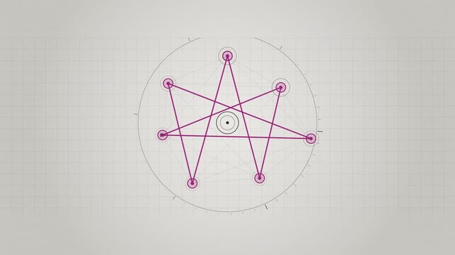 Abstract animated route drawing itself between nodes drawn as cool blue-white lines and shapes on a bright, clean light background. Seamless looping 4K motion graphics video with free space for text, 