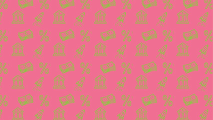 Fototapeta premium finance stock market trading vector doodle pattern 