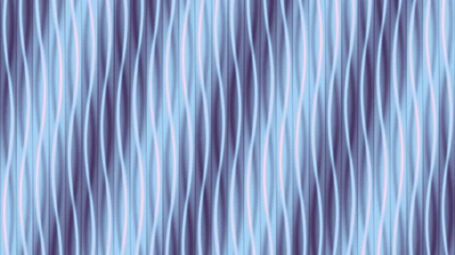 Pastel blue and blush pink lenticular ribbon surfaces flipping with optical color shifts