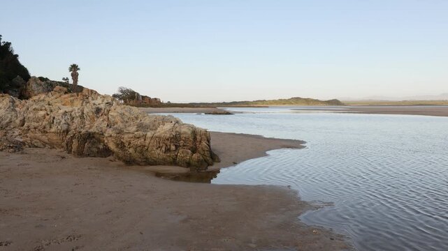 Grotto lagoon, Hermanus, South Africa in late afternoon light