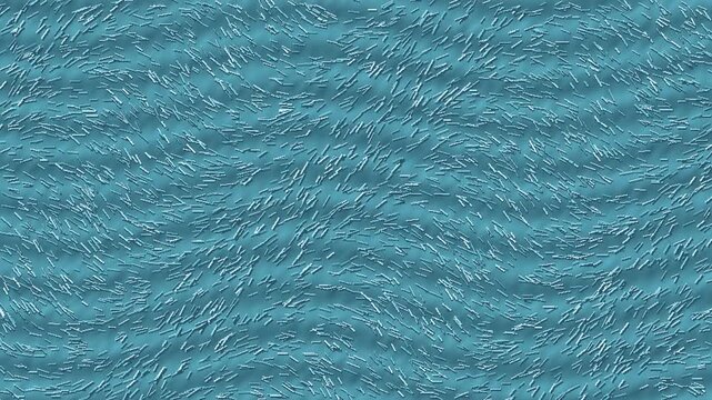 Cool blue and ice tufted textile fibers flowing in a soft seamless current