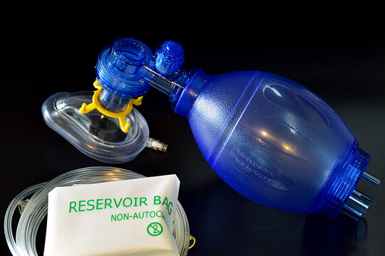 Pediatric Manual Resuscitator Bag With Reservoir For Medical Emergency Ventilation