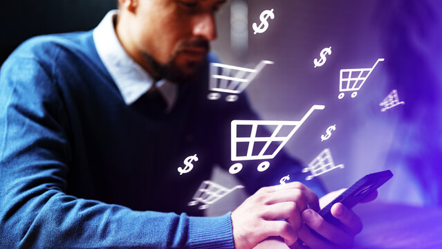 Online shopping activity with a focus on mobile transactions in a home setting during the day