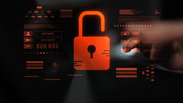 Digital security concept illustrating a cybersecurity breach, with a red unlocked padlock indicating data exposure among secure systems, emphasizing system vulnerability and risk Marrow