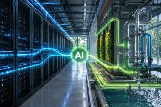 AI Energy Optimization in Sustainable Data Center Cooling System