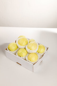 Box of Yellow Guava Fruits