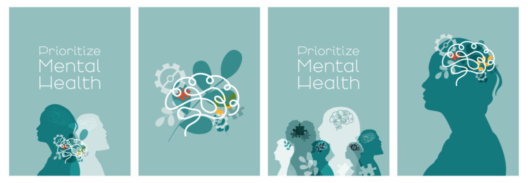 Prioritize Mental Health card set.