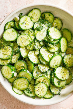 Fresh Ginger Lime Cucumber Salad &ndash; AI Generative