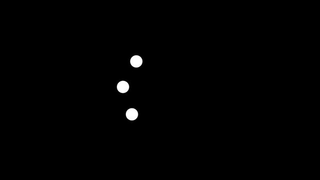 Animated circular loading mark with black background