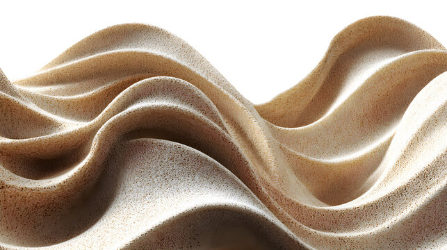 Sand ripple pattern sculpture organic wind formed