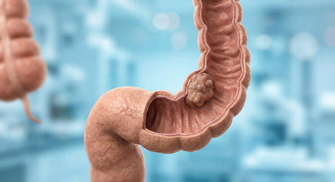 Colon Cancer and Colorectal Tumor &ndash; Gastrointestinal Oncology 3D Visualization