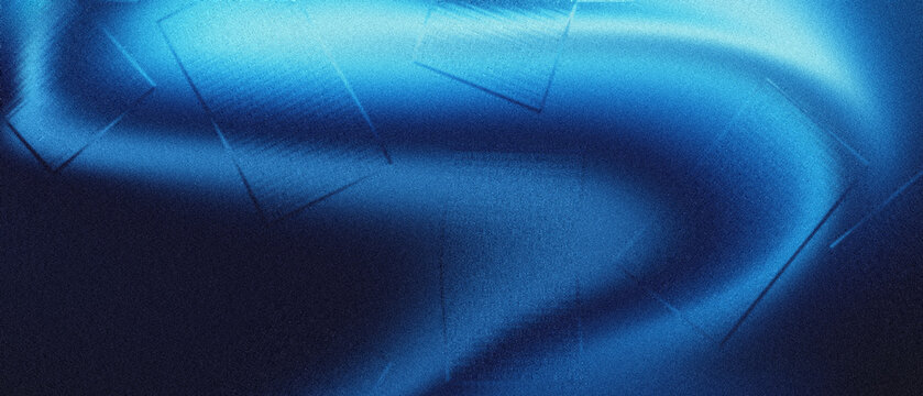 Deep midnight blue grainy, luminous icy cerulean flowing current, ethereal atmospheric gradient backdrop, perfect for modern digital presentations.