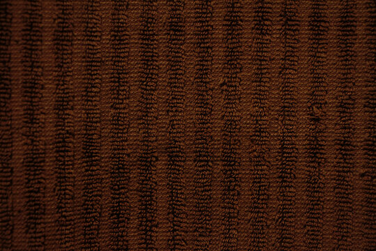 Toalla marr&oacute;n textura algod&oacute;n costura prenda textil textura rugosa hilo 