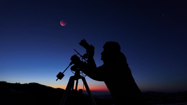 Amateur astronomer photographing stars, planets, Moon eclipse and other celestial objects.