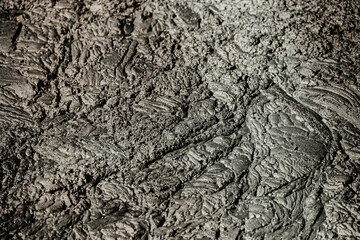 Fototapeta premium Texture Fine pulp with bubbles of Flotation and processing for copper ore on concentration plant, industry background