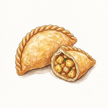 Karipap inti daging