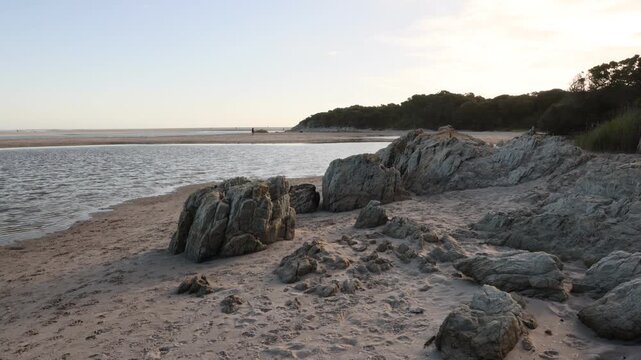 Grotto lagoon, Hermanus, South Africa in late afternoon light