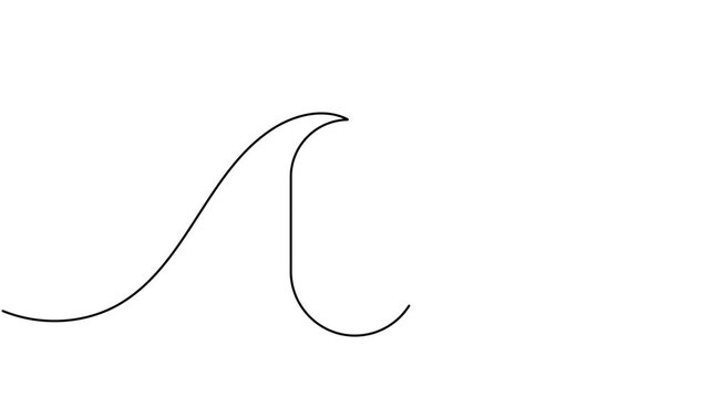 Animated computer mouse scroll up arrow icon sign continuous one line drawing moving on white background minimalist click and cursor navigation symbol animation video