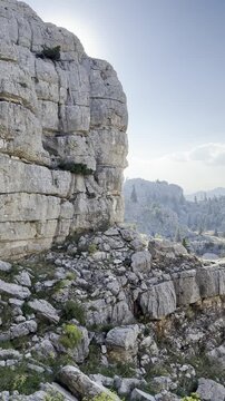 Untamed Karst Landscape and Deep Dolines in Gidengelmez Summits Vertical Video