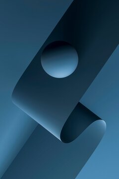 3D Minimal Balance Concept Background