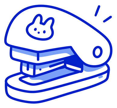 vector illustration of a stapler