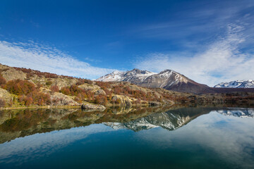 Naklejka premium Autumn in mountains