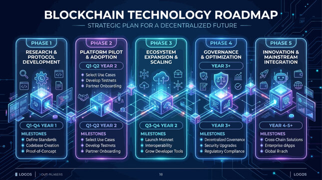 Blockchain Technology Roadmap for Web3 Digital Finance and Decentralized Applications