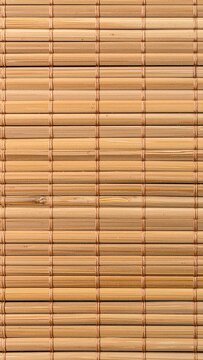 Closeup of bamboo mat texture