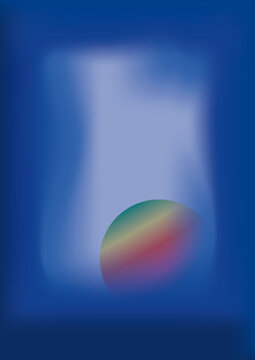 Hintergrund Blaufenster Ball