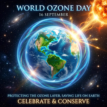 World Ozone Day: Earth protected by ozone layer from sun's rays in space