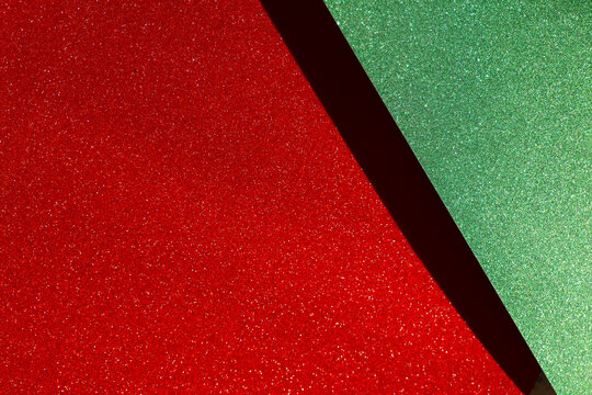 holiday, advertising banner.Christmas sale glitter texture. Sparkling Red and Green Christmas Background with Diagonal Divide for Christmas advertising,product displays,festive cards,invitations 